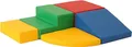 IGLUSoftplay IGLU Set 6 Corner Climber, Pastell/Grün/Honig - Schaubstoff-Bausteine Spielbauklötze, (Set), Modernes Design und hochwertige Verarbeitung