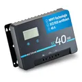 ECTIVE - Laderegler Solar 12/24 Volt SC 40 PRO - MPPT Solar-Laderegler 40A 100V mit Bluetooth – Solarladeregler Ladegerät für AGM, Gel, Lithium-Batterien - Solar Charge Controller ECE R10 Zertifiziert