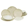 CreaTable 14779 Nature Collection Natural Living Geschirrset Teller Set 12 tlg.