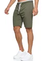 Indicode Herren Aldrich Sweatshorts mit Kordelzug | Herrenshorts Sportshorts für Männer XL, Beetle