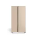 CREATE / FRIDGE STUDIO SIDE BY SIDE 550 / Side-by-Side-Kühlschrank 550L Sand / 991,2 x 70,4 x 177,7cm / No Frost, Urlaubsmodus, antibakterielle Behandlung, Touch-Elektronik, 158W