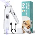 Nobleza krallenschleifer für Hunde und Katzen, Krallenschere 2 in 1 mit 2 LED-Leuchten, Elektrische Krallenschneider mit LED-Anzeige für Haustier, Nagelschere mit Schutzhülle für Mittlere Kleine Hunde