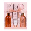 SALSA - ESSENCE OF BEAUTY - Duschset Geschenkset für Frauen mit Duschgel, Schaumbad, Bodylotion, Peeling & Badesalz, Badeset als luxuriöse Geschenkidee für Damen Duft: Vanilla & Sweet Almond