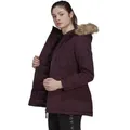 Mode&Accessoires Adidas AG Adidas Utilitas Hooded Mantel shadow maroon Damen - Mehrfarbig - XS