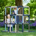 QUADRO Kletterpyramide Home modulares Klettergerüst für Kinder, 237 Teile, ab 12 Monaten, Indoor/Outdoor, UV-stabil, Germany – Petrol