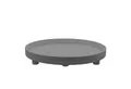 Spetebo Tablett XL Dekotablett rund auf Füßen 38 x 6 cm, MDF, (Anzahl, 1-tlg., Stück), mit Rand