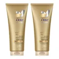 Dove Selbstbräunungslotion Summer Revived, Für Mittlere und Dunkle Hauttypen, Stufenweise Bräune, Natürliches Finish, Strahlende Haut, 72H Feuchtigkeit, Mit Aloe Vera Extrakt und Glycerin, 2x 200ml