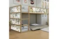 WANDKIND Wandtattoo Aufkleber für IKEA KURA Kinderbett Dinosaurier (Ohne Möbel) IKB503, wieder ablösbar