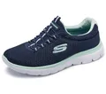 Skechers Damen Summits 12980 Trainers, Navy Mesh/ Aqua Trim, 40 EU