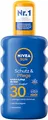NIVEA SUN Schutz & Pflege Sonnenspray LSF 30 (200 ml), Sonnencreme Spray für 48h Feuchtigkeit, sofortiger Sonnenschutz mit hochwirksamem UVA/UVB-Filtersystem