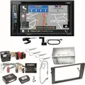 Pioneer AVIC-Z730DAB Navigation DAB+ USB Einbauset für Audi A4 B6 B7 Seat Exeo