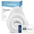 Dailydream, Topper Memory Foam, rutschfest, H1/2, (Pure Edition), wertet harte Matratzen auf und bietet einen erholsameren Schlaf 180 cm x 200 cm