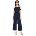Vera Mont Overall Damen mit Volant (1-tlg) Bindeband blau L (40)