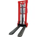STIER Hydraulik-Stapler, Tragkraft 1000kg, Hubhöhe 2500mm, Qualitäts-Hydraulikpumpe, Profil-Stahlkonstruktion
