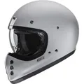 Motorrad Helm XL - HJC V60 Solid - Retro Vintage 80er Jahre grau glanz