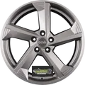 DBV Torino III hyper silber poliert 8x19 ET35 - LK5/112 ML70.1 Felge Alu