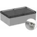 Pollini Gehäuse, 5U250310, 300x230x85 mm POLLIN, IP66, Lichtgrau, klarer Deckel (Gehäuse) (5U250310)