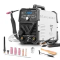 STAHLWERK Schutzgasschweißgerät 2-in-1 Kombi DC WIG 200 ST – WIG & MMA-Funktion (E-Hand/ARC) bis 200 A, HF-Zündung, Hotstart, Anti-Stick, geeignet für Stahl, Edelstahl, Kupfer und Messing, kein Alu