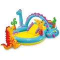 Intex - Dinoland Hüpfburg Kinderpool Aufblasbar 333x229x112 Cm 57135np