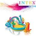 Intex Dinoland Play Center Kinderpool mit Rutsche Wassersprüher Hüpfburg 57135