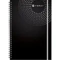 Foray Executive Collegeblock DIN A5+ Liniert Draht PP (Polypropylen) Schwarz Gelocht 160 Seiten 80 Blatt
