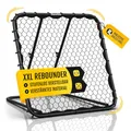 Racetex Rebounder für Fußball XXL [125cm x 125cm] - Fussball Rebounder mit robuster Konstruktion und stufenlos verstellbarem Winkel - Rebounder Fußball Ballannahmetraining