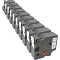 Label Band kompatibel zu Dymo D1 2093098 (45803) schwarz auf weiß 19mm x 7m 10er Pack