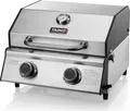 TAINO PLATINUM COMPACT Tischgrill 2 Brenner Gasgrill Edelstahl Kompakt Camping BBQ