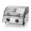 TAINO PLATINUM COMPACT Tischgrill 2 Brenner Gasgrill Edelstahl Kompakt Camping