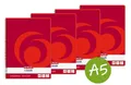 4 x Herlitz Collegeblock A5 Spirablock Kollegeblock 80 Blatt kariert, gelocht
