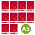 10 x Herlitz Collegeblock A5 Spirablock Kollegeblock 80 Blatt kariert, gelocht