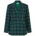 Lily and Lionel Jackenblazer Zena Double Breasted Prince Of Wales Check Print Jacket Damen blau 38