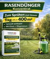 1kg Rasendünger Konzentrat 400m² Sprühen statt Streuen NPK 20-5-10 mit Eisen Neu