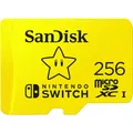 SANDISK Nintendo Switch Card (256 GB, microSDXC, U3, UHS-I) (SDSQXAO-256G-GNCZN)