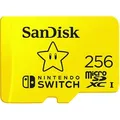 SANDISK microSDXCTM-Karte, Speicherkarte für Nintendo SwitchTM, 256 GB, Gelb
