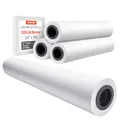 VEVOR Großformatpapier Plotterpapier 45,7 m x 609,6 mm 4 Rollen CAD-Bond-Rollen mit 50,8 mm Kern, Zeichenrollen für CAD-Zeichnungen, technische Pläne, GIS-Karten und Architekturentwürfe