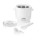Bosch Eisbereiter MUZ5EB2, 550ml, selbstgemachtes Eis, Sorbet und Frozen Yoghurt, weiß, passend für Küchenmaschine Serie 4