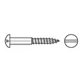 DIN 96 Halbrund-Holzschraube 6x25 Messing blank Schlitz, 200 Stück