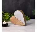 Marrakesch Orient & Mediterran Interior Dekoobjekt Dekoaufsteller Dekoobjekt Herz Puzzle Partnerset Amour 1, Handarbeit