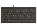 MEDIARANGE Kompakt-Tastatur MROS112, Flache Tasten, QWERTZ, schwarz
