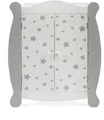 CHIC2000 Puppenkleiderschrank Stars Grau