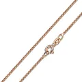 MATERIA Damen Halskette Rosegold - 925 Silber Venezianerkette rosé vergoldet Goldkette Frauen Mädchen mit Box K101-55 cm