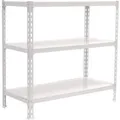 PROREGAL Schwerlastregal Baby Metal Shark HxBxT 90 x 120 x 40 cm Fachlast 200 kg Weiß