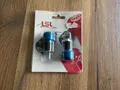 LSL Lenkerendstücke Aluminium, zylindrisch, klein, für 22,2 mm Lenker, mit Gummi