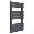 Badheizkörper Heizung Röhrenheizkörper Wandmontage 375 W 80x45 cm Schwarz