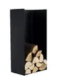 Metallregal für Kaminholz und Briketts, Feuerholzregal, Holzregal