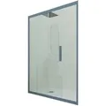 Duschtür Gleittür Pvc Cm Klarglas Marineblau Deco
