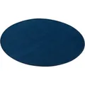 Snapstyle Trend Velours Teppich Joy Dunkelblau 133cm Rund