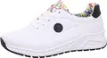 Rieker Damen Sneaker Schnürschuh MemoCup Muster weit sportlich M4903, Größe:39 EU, Farbe:Weiß