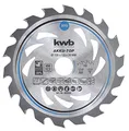 kwb Kreissägeblatt 135 x 20 mm, leichtgängig, speziell für Akkumaschinen, Sägeblatt geeignet für Weich- und Hartholz, Tischlerplatten und Spanplatten